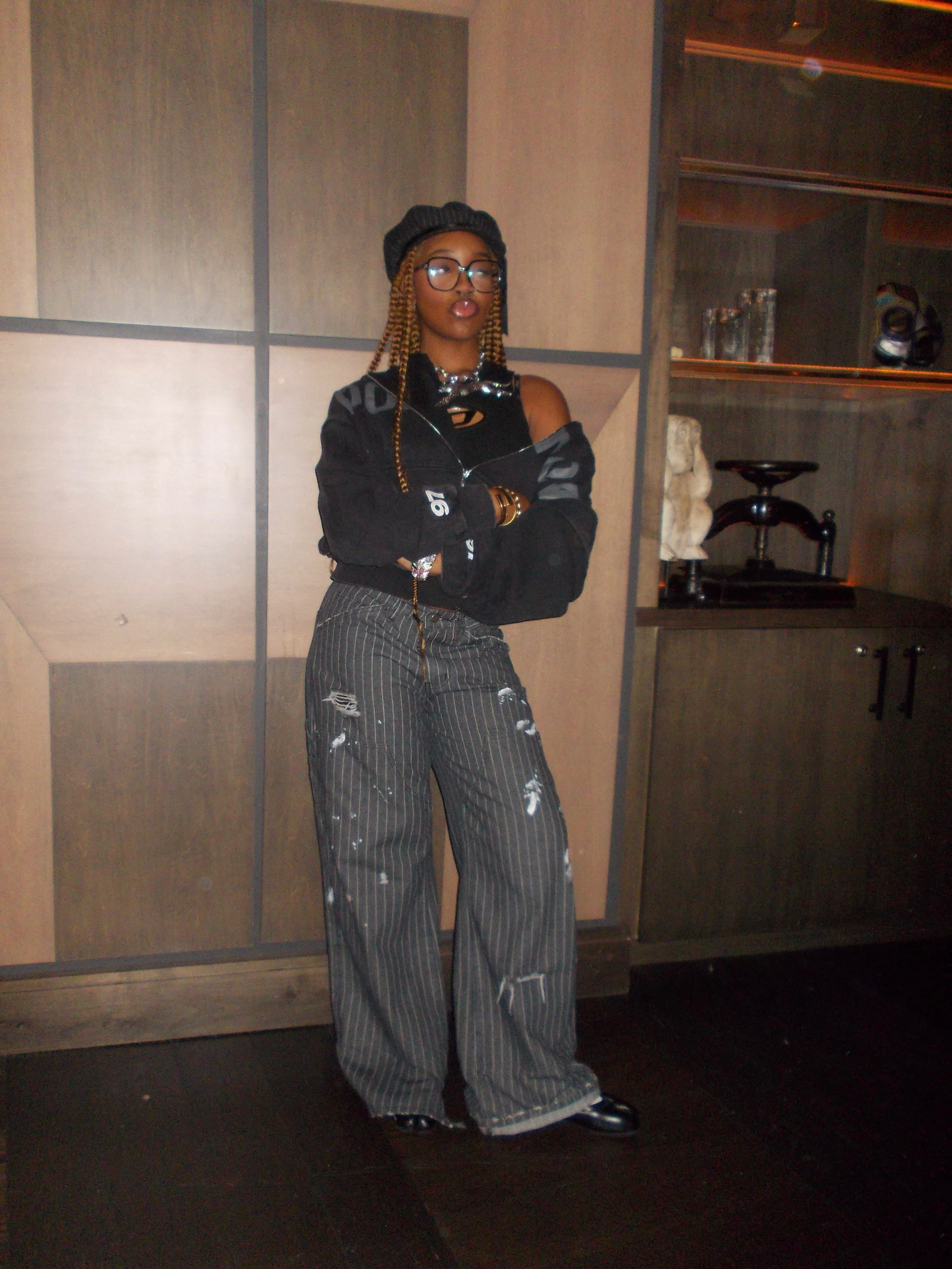 Licorice Pinstripe pants