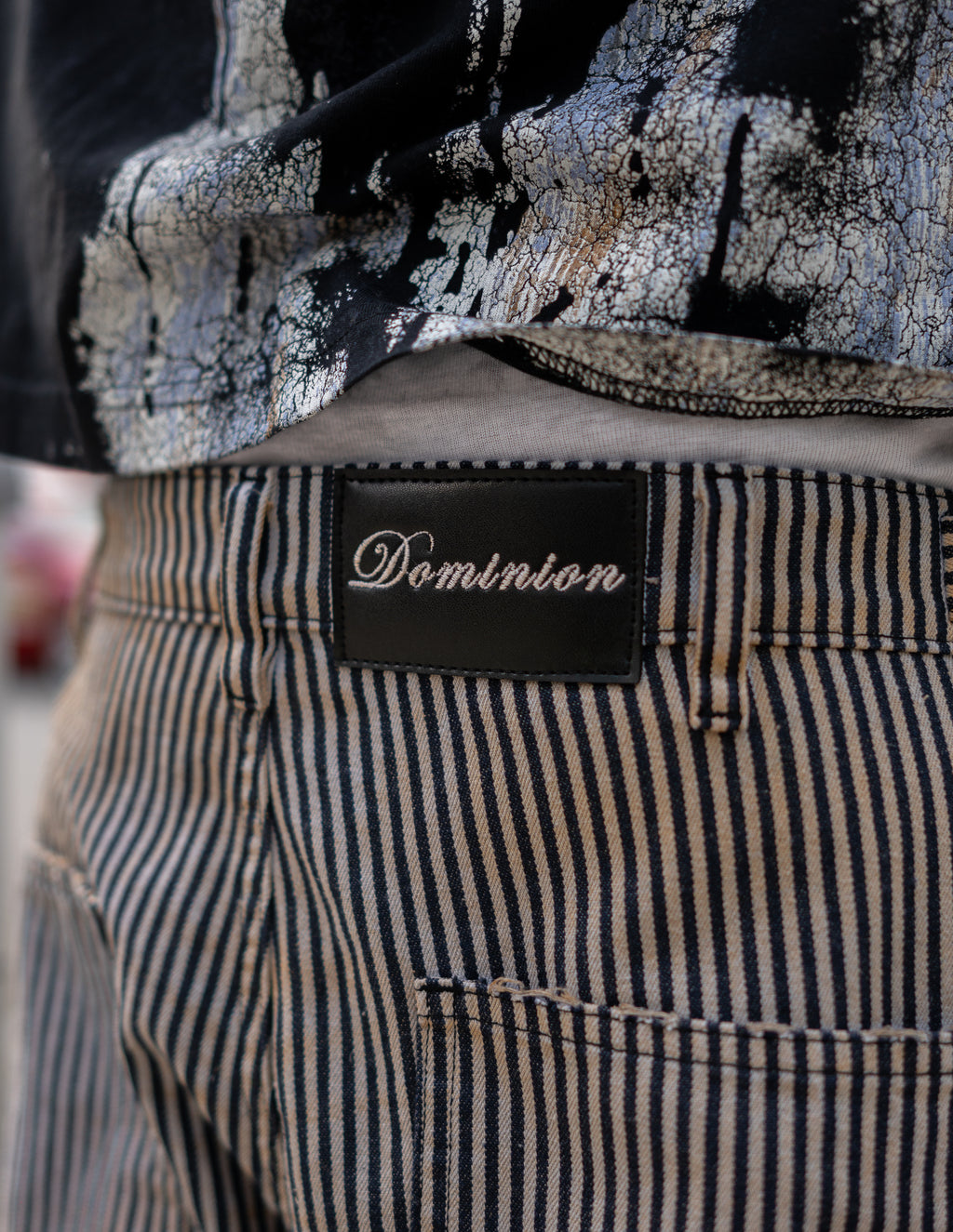 Coffee Pinstripe pants