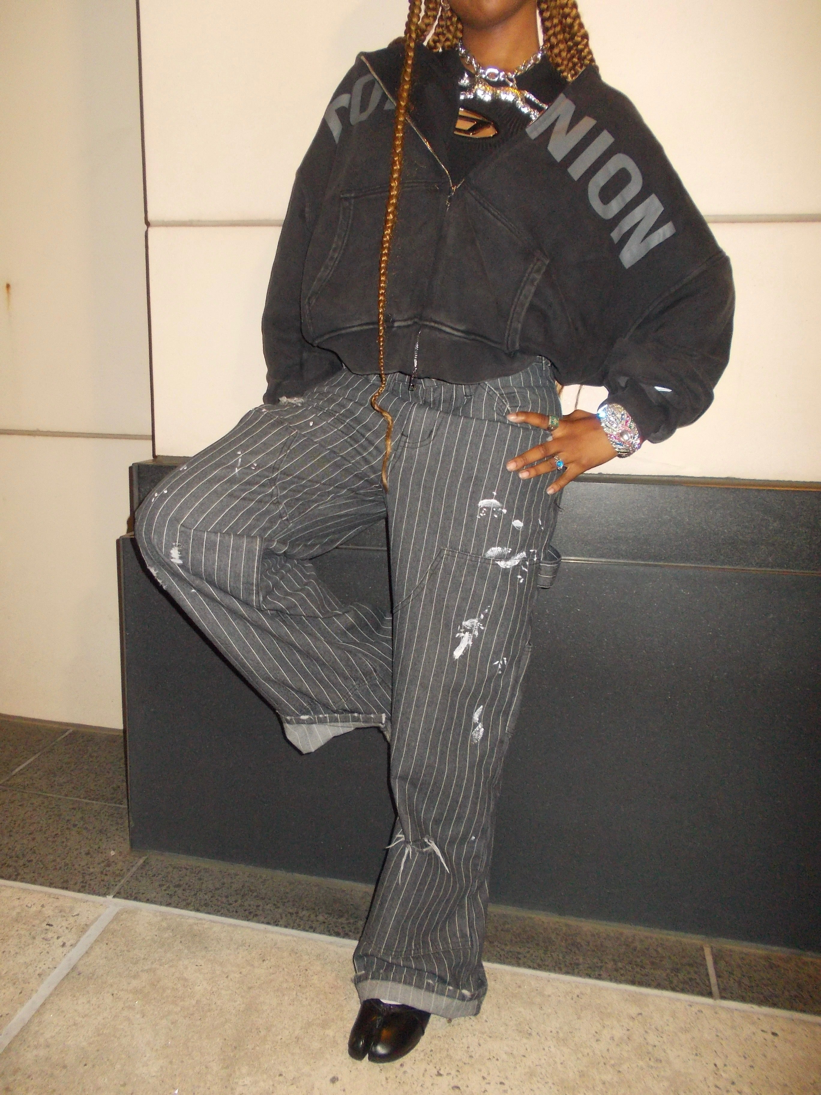 Licorice Pinstripe pants